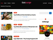 Tablet Screenshot of listsurge.com